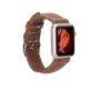 Apple Watch Uyumlu Deri Kordon 42-44-45mm NM1-AS2 Taba Apple Watch Uyumlu Deri Kordon 42-44-45mm NM1-AS2 Taba