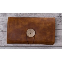 Deri Kablo Aksesuar Taşıma Çantası G19 Taba