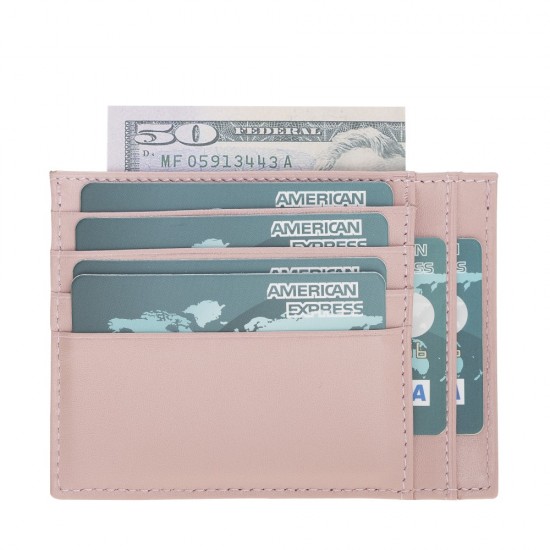 Zip Deri Fermuarlı Kartlık ZPCH NU2 Pembe Zip Deri Fermuarlı Kartlık ZPCH NU2 Pembe