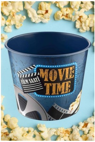 Popcorn Movie Time Mısır Kovası Dekoratif